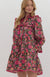 Ruffle Trim Floral Dress entro 