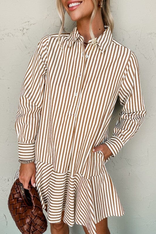 ruffled hem skirt dress dress SNAP-Something New And Pretty 