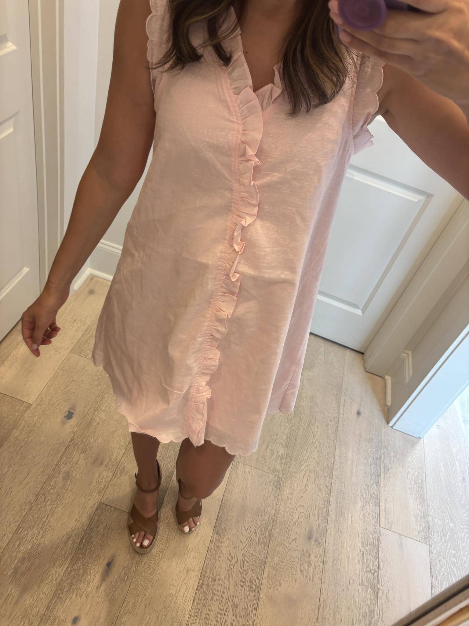 Ruffled Linen Dress Mable 