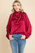 Satin Cowl Neck Top RolyPoly 