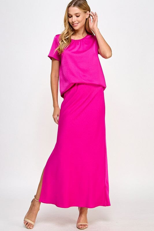 Satin Skirt Set 2 hearts 