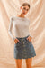 Scalloped Jean Skirt - Ships April So Me 