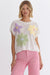 Short Sleeve 3D Embroidered Flower entro 