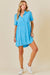 SHORT SLEEVE WASHED DENIM SHIRT DRESS ~NEW COLORS~ day + moon 