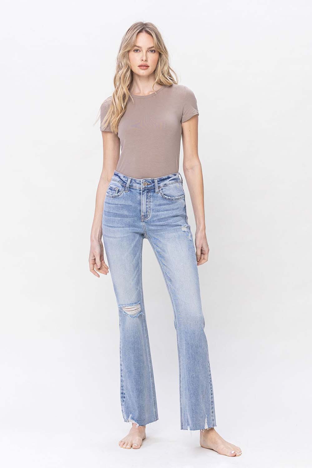 Spellbindingly HIGH RISE RELAXED BOOTCUT JEAN SNAP-Something New And Pretty 