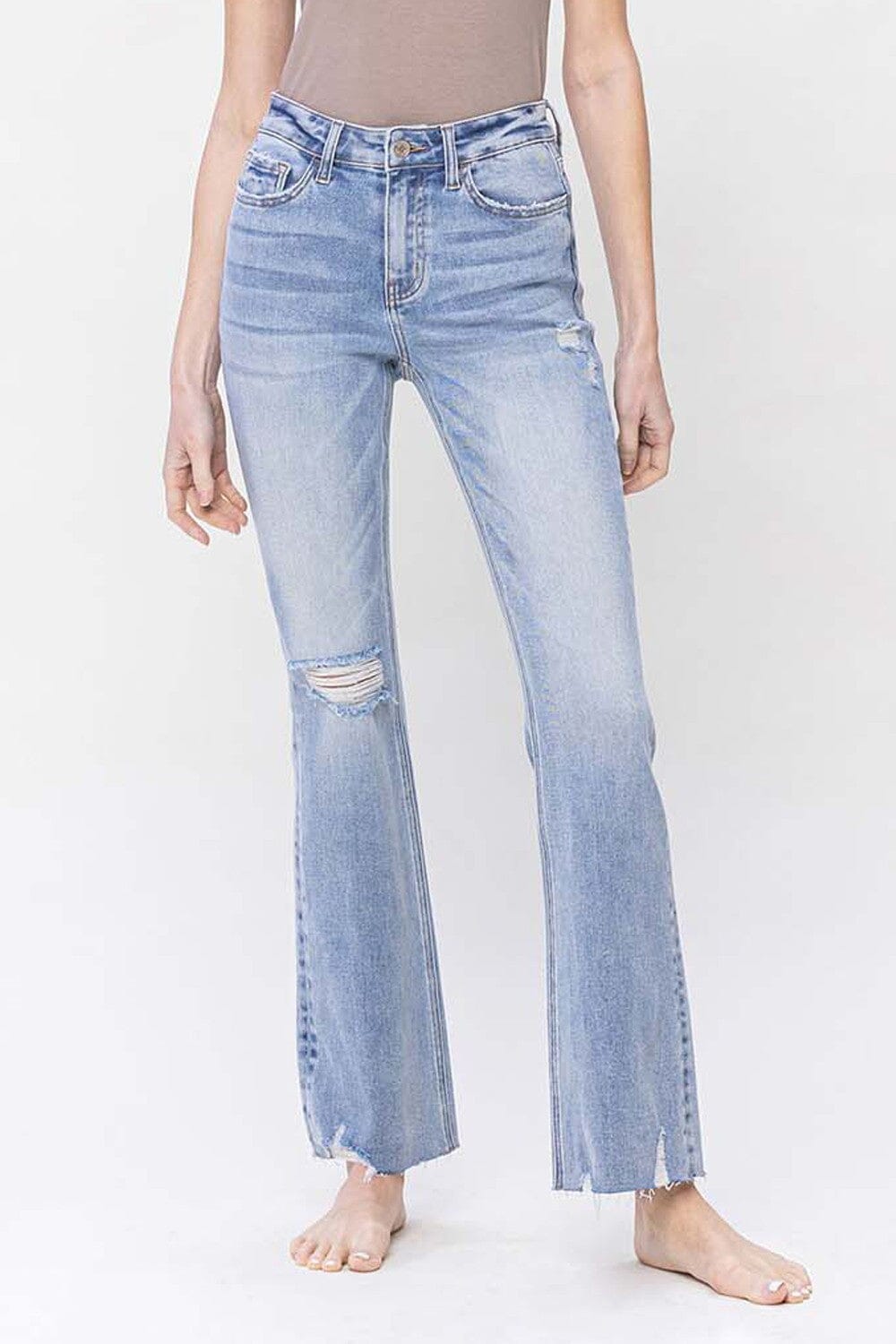 Spellbindingly HIGH RISE RELAXED BOOTCUT JEAN SNAP-Something New And Pretty 