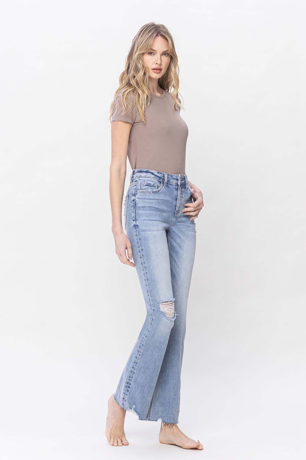 Spellbindingly HIGH RISE RELAXED BOOTCUT JEAN SNAP-Something New And Pretty 