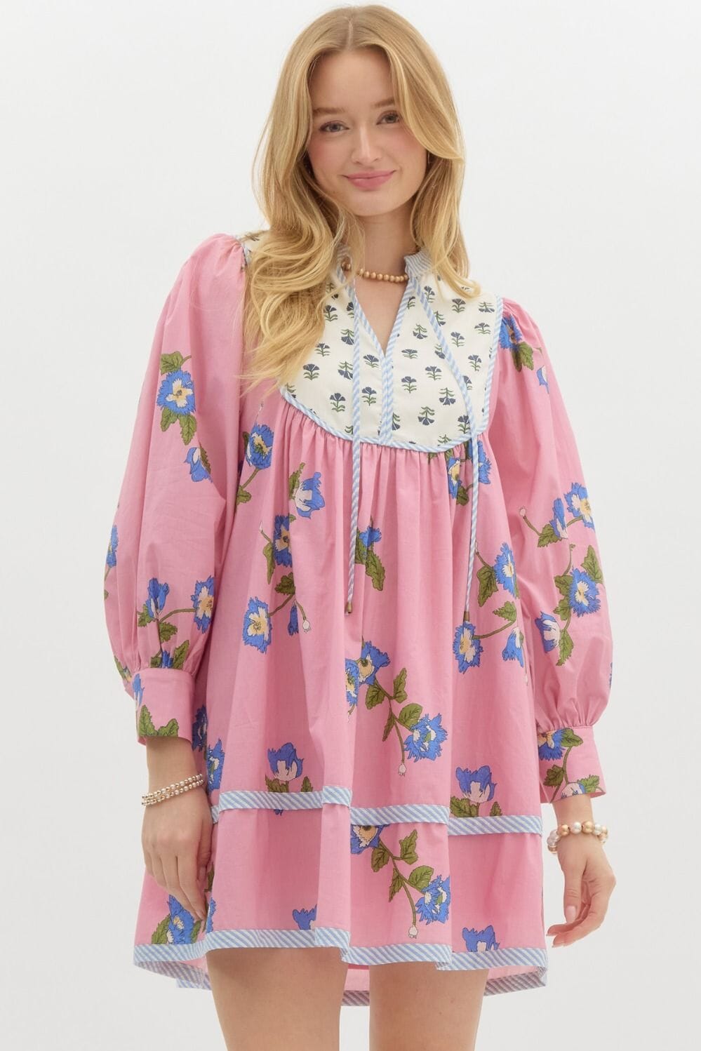 Spring 2025 Mixed Floral Dress - Ships mid-January Entro 