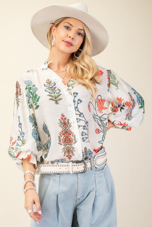 Spring Floral Button Down Gigio 