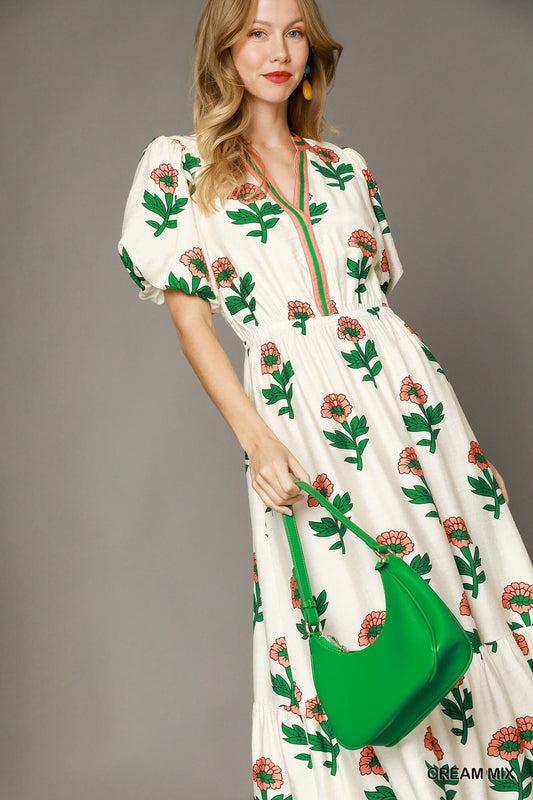 Spring Floral Midi Umgee 