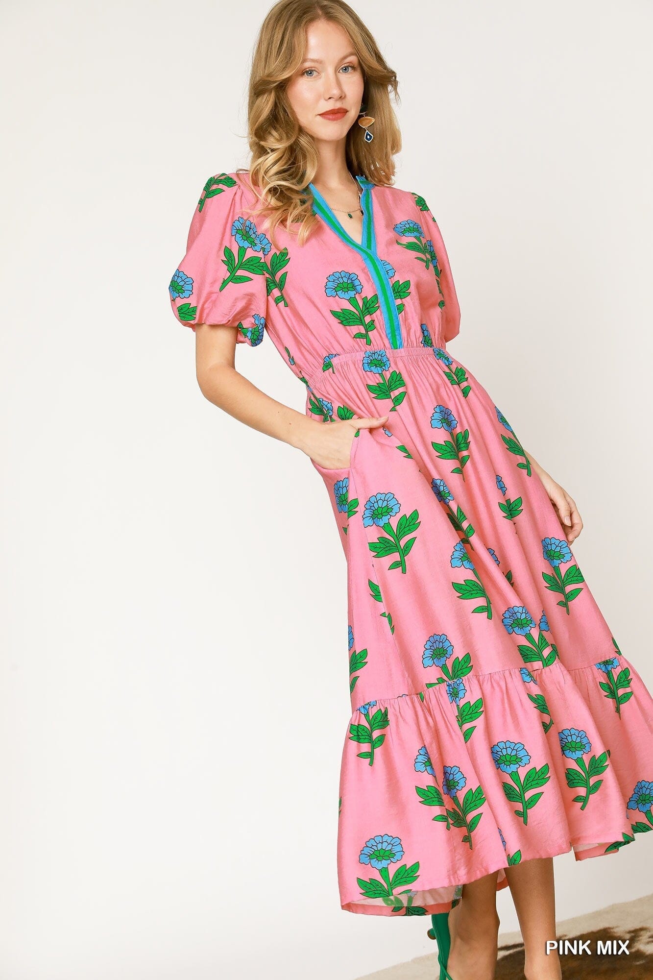 Spring Floral Midi Umgee 