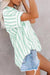 Spring Striped Button Down SS Top Asia Direct 