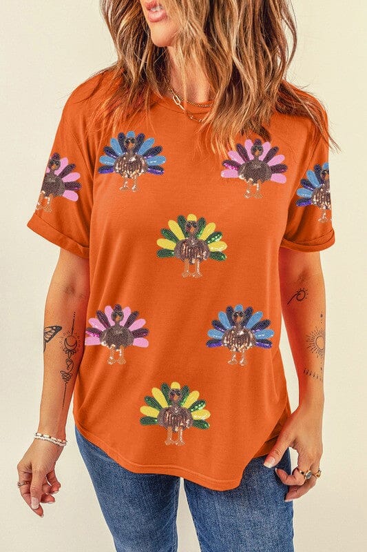 SS Colorful Turkey Tee Shewin 