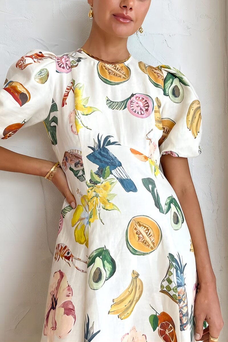St. Tropez Print Midi Mayah Overseas 