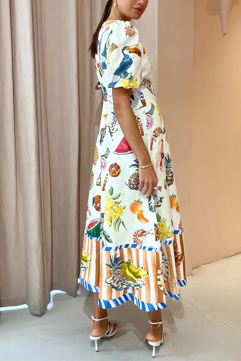 St. Tropez Print Midi Mayah Overseas 