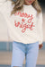 Striped Merry Bright Letter Christmas Sweater Youmi 