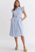 Striped Ruffle Midi entro 