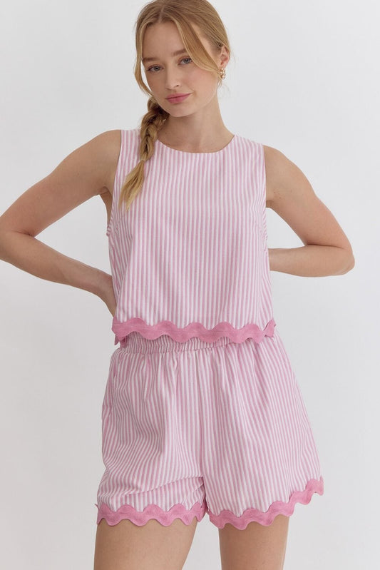 Striped Scalloped Set entro 