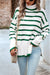 Striped Turtleneck Loose Fit Sweater supreme fashion 