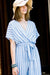 Stripes Surplice with Belt Jumpsuit My Story 