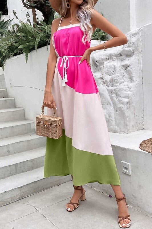 Summer Colorblock Cami Dress Asia Direct 