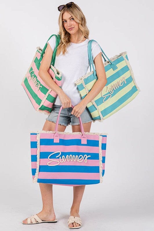 Summer Striped Tote Wona Trading 