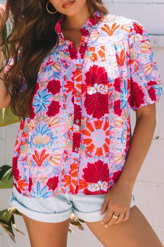 Sutton Bubble Sleeve Top Kentce 