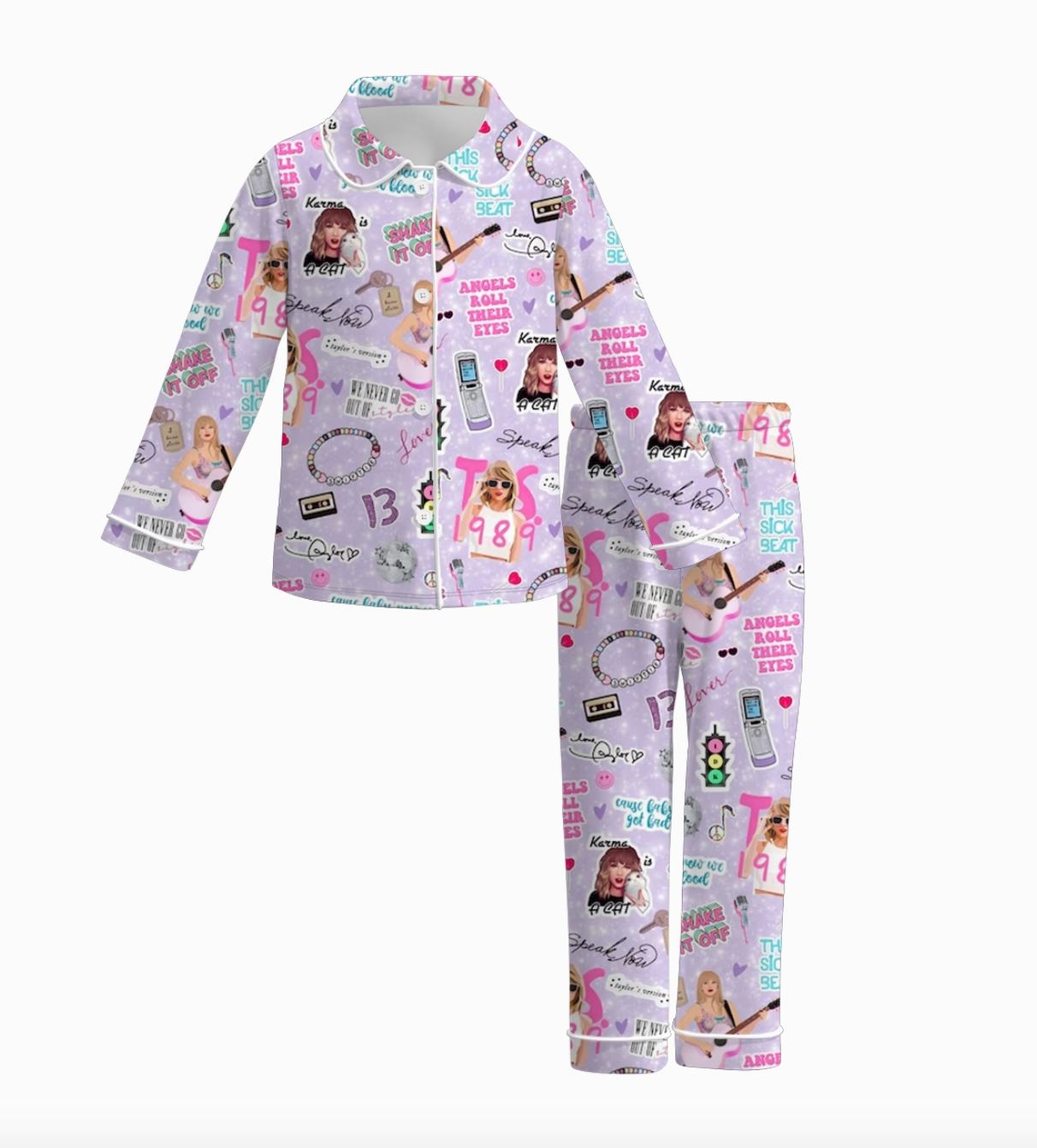 Swiftie Pajamas Taylor Swift Kids Youth Pajamas little trendy 