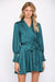 Teal Wrap Front Dress Fate 