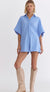 Terry Textured Romper Coverup entro 