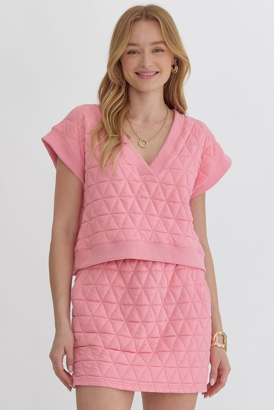 Textured Skirt Set entro 