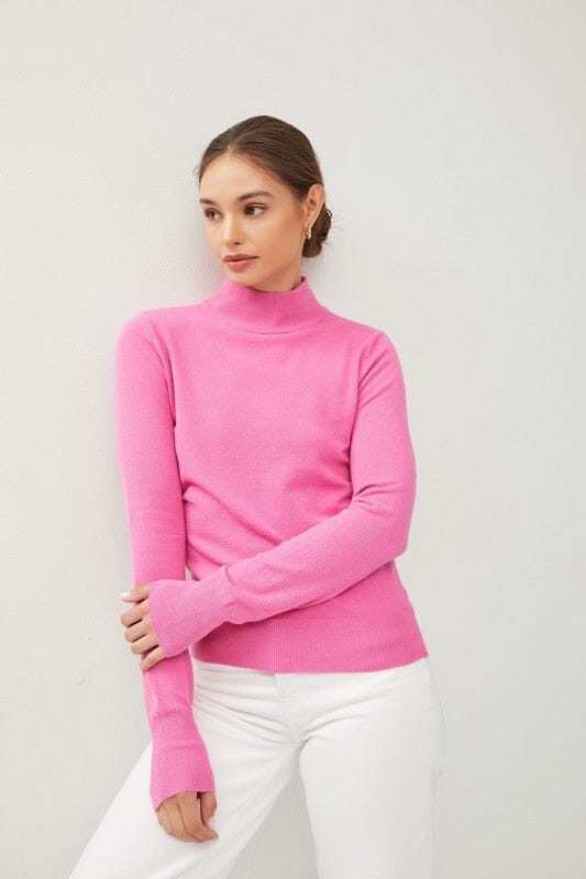 The Nicole Mock Neck Sweater Be Cool 