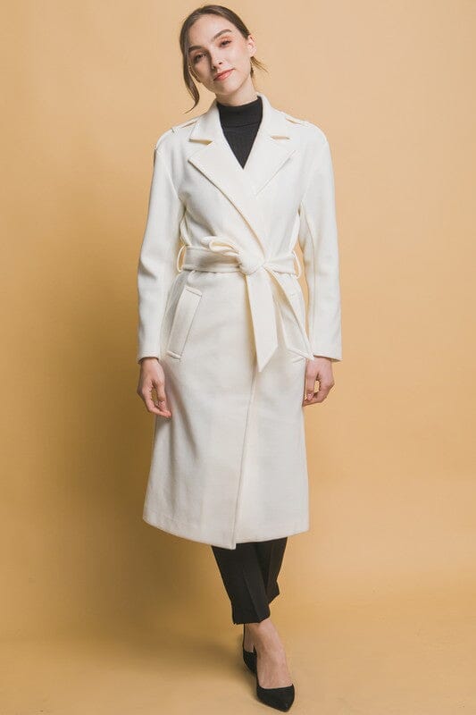 Tie Front Trench Coat love tree 