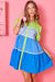 Tiered Colorblock Poplin Dress day + moon 