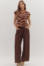 Tiger Mock Neck Sweater Entro 
