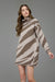 Tiger Stripe Sweater Dress Blu Pepper 