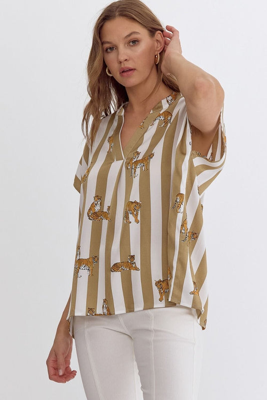 Tiger Striped Popover entro 