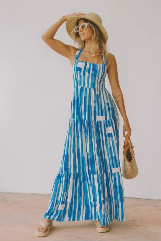 Tribal Striped Maxi Mayah Overseas 