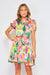 Tropical Abstract Button Down Dress Nadia 