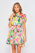 Tropical Abstract Button Down Dress Nadia 