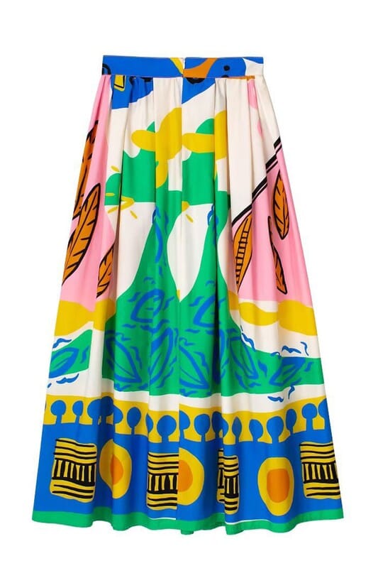 Tropical Abstract Maxi Dress Mayah Overseas 
