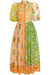 Tropical Colorblock Midi Dress Mayah Overseas 