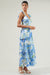 Truth Be Told Blue Floral Tiered Midi Dress Sugarlips 