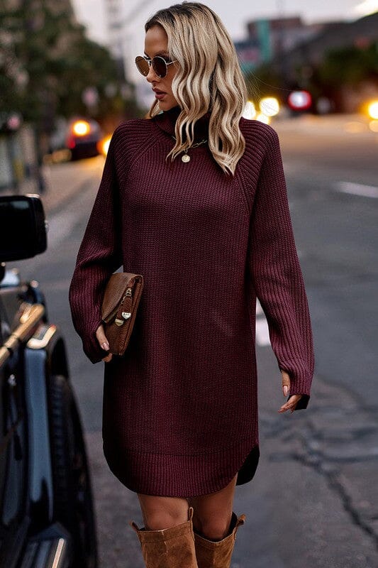 Turtleneck Sweater Dress supreme fashion 