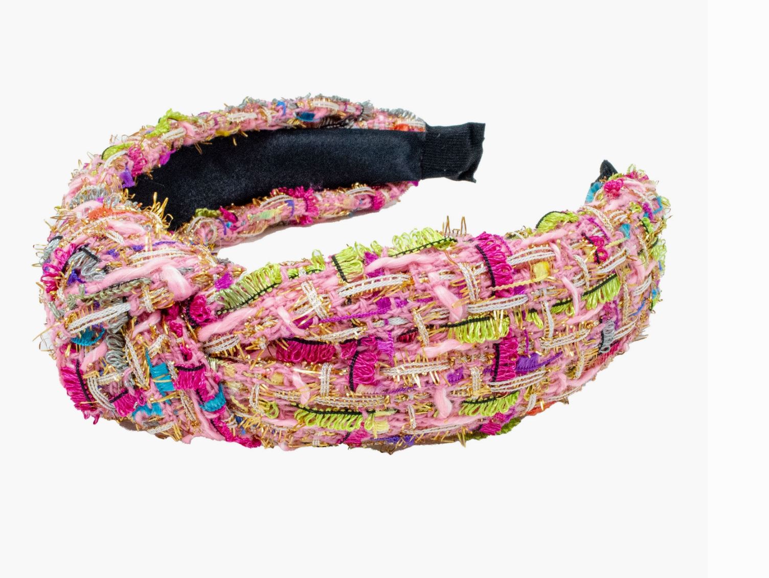 Tweed Mix Knotted Headband SNAP-Something New And Pretty 