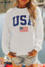 USA Flag Textured LS Tee Kentce 