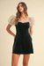 Velvet Sweetheart Neck Dress Mable 