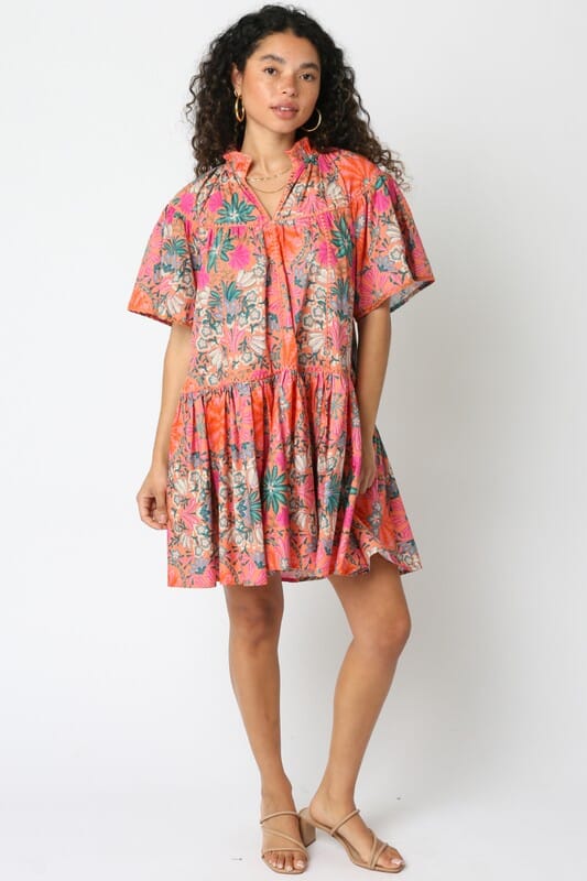 Viola Floral Dress SNAP-Something New And Pretty 