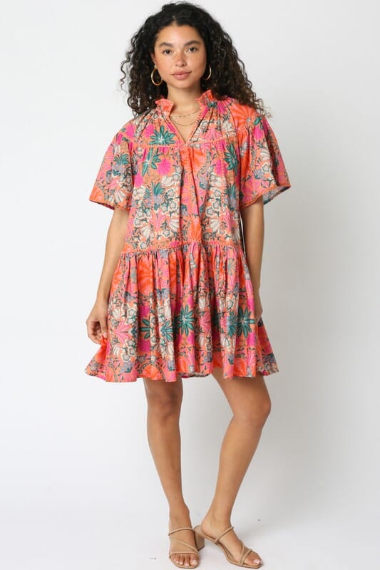 Viola Floral Dress SNAP-Something New And Pretty 