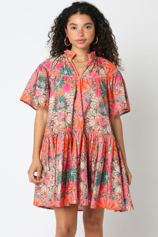 Viola Floral Dress SNAP-Something New And Pretty 
